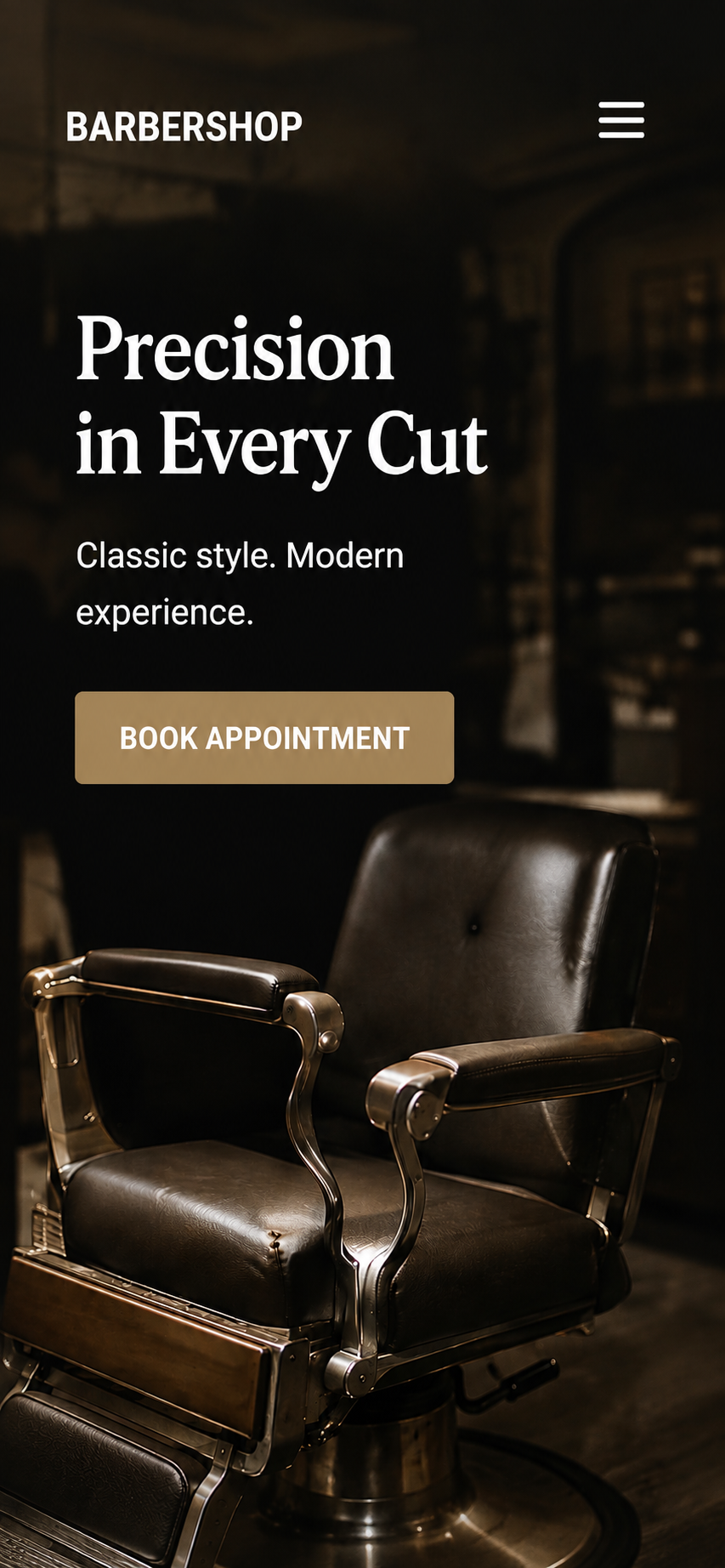 Barbershop homepage